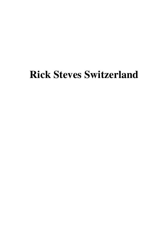 Rick Steves Switzerland Pdf